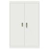 vidaXL Storage Cabinet 2 pcs White 90 x 40 x 140 cm Steel