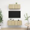 vidaXL 2 Piece TV Cabinet Set Sonoma Oak Engineered Wood