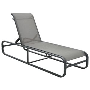 vidaXL Sun Lounger Aluminium and Textilene