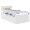 vidaXL Bed Frame with Headboard White 90 x 200 cm Engineered Wood