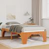 vidaXL Bed Frame Brown 90 x 200 cm Solid Pine Wood