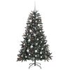 vidaXL Artificial Christmas Tree with 150 LEDs Green 68 x 68 x 120 cm