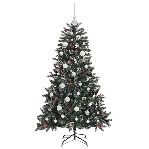 vidaXL Artificial Christmas Tree with 150 LEDs Green 68 x 68 x 120 cm