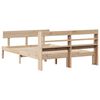 vidaXL Bed Frame without Mattress 120x190 cm Small Double Solid Wood Pine