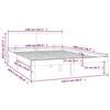 vidaXL Bed Frame without Mattress Solid Wood Pine 140x200cm