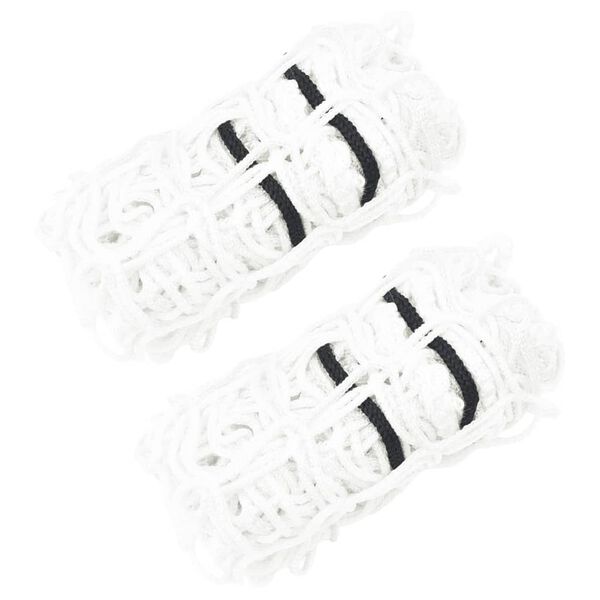 vidaXL Hay Nets 2 pcs Round White 100x100 cm PP