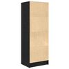 vidaXL Highboard Black oak 45.5 x 34 x 127 cm Engineered wood