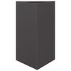 vidaXL Garden Planters 2 pcs Black Triangular 50x43x75 cm Steel