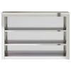 vidaXL Kitchen Wall Cabinet with Shelves Stainless Steel