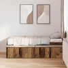 vidaXL Bed Frame with Drawer Old Wood 100 x 200 cm Engineered Wood