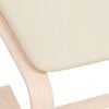vidaXL Footstool Cream 51x41x40 cm Fabric