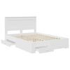 vidaXL Bed Frame with Drawer with Headboard Manual Engineered Wood