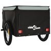 vidaXL Bike Trailer Black and Grey 45 kg Iron