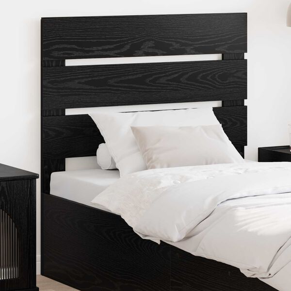 vidaXL Headboard Black Oak 100 cm Engineered Wood