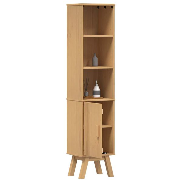 vidaXL Bathroom Cabinet Olden Brown 35 x 30 x 159 cm Solid Pine wood