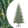 vidaXL Artificial Christmas Tree Snow Flocked with LED Light 210 cm