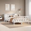 vidaXL Bookcase Bed without Mattress White 120x200 cm Solid Wood Pine