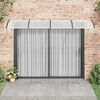 vidaXL Door Canopy Black 350x100 cm Polycarbonate