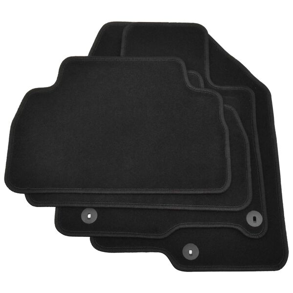 vidaXL Motor Vehicle Carpet Black Fabric