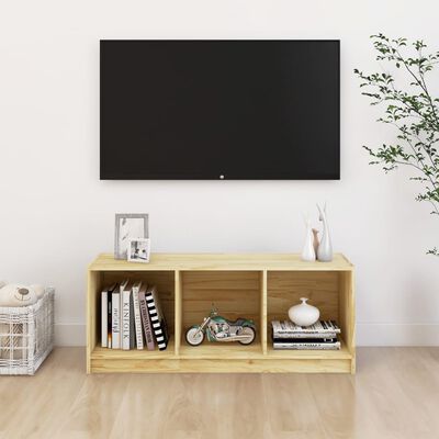 vidaXL TV Cabinet 104x33x41 cm Solid Pinewood