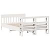 vidaXL Bed Frame without Mattress White 120x200 cm Solid Wood Pine