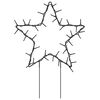 vidaXL Christmas Light Decorations with Spikes 3 pcs Star 50 LEDs 29 cm