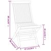 vidaXL 3 Piece Garden Dining Set Solid Wood Teak