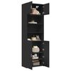 vidaXL Storage Cabinet Black 70x42.5x225 cm Engineered Wood
