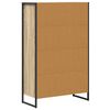 vidaXL Book Cabinet Sonoma 68 x 30 x 108.5 cm Engineered Wood