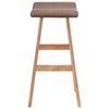 vidaXL Bar Stools 2 pcs Taupe Fabric