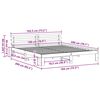 vidaXL Bed Frame with Headboard Natural 180 x 200 cm Solid Pine Wood