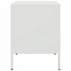 vidaXL Bedside Cabinet White 36x39x50.5 cm Steel