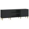 vidaXL TV Cabinet 150 x 31 x 50 cm Black Engineered Wood