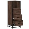 vidaXL Bathroom Cabinet Brown Oak 35x37.5x100 cm Engineered Wood