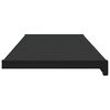 vidaXL Window Sill Black with Wood Grain 80 x 35 x 4.5 cm PVC