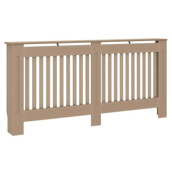 vidaXL Radiator Cover 2 pcs Brown 172 x 19 x 81.5cm Engineered Wood