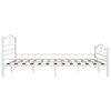 vidaXL Bed Frame White Metal 200x200 cm