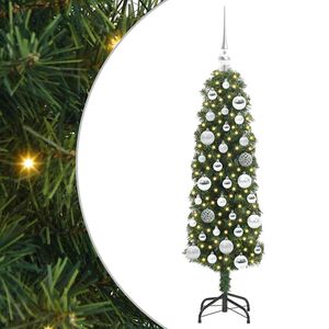 vidaXL Artificial Christmas Tree with 150 LEDs with Stand Green 120 cm
