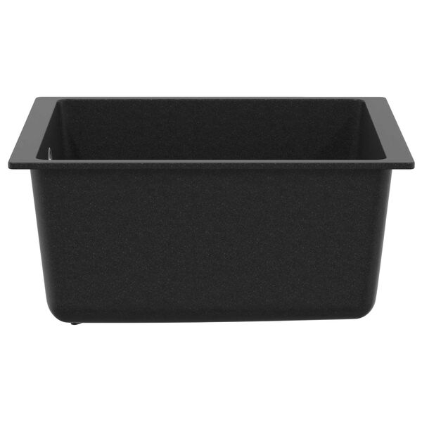vidaXL Sink Black 370 x 460 mm 80% Quartz and 20% Resin