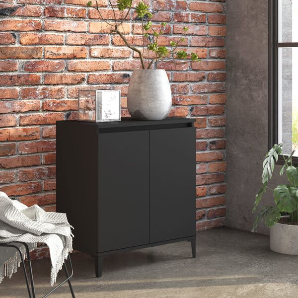 vidaXL Sideboard Black 60x35x70 cm Engineered Wood
