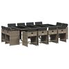 vidaXL Garden Dining Set | Grey, Dark Grey, Black