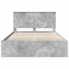 vidaXL Bed Frame Concerte Grey 150 x 200 cm Solid Pine Wood