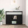 vidaXL Sideboard Black Oak 100 x 35 x 80 cm Engineered Wood