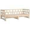 vidaXL Pull-out Day Bed without Mattress Solid Wood Pine 2x(90x200) cm