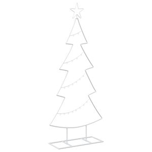 vidaXL Metal Christmas Tree with Stand KUOPIO 125 cm Steel White