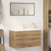 vidaXL Bathroom Hanging Cabinet Artisian Oak 80x38.5x45 cm Engineered Wood