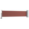 vidaXL Patio Retractable Side Awning 60x300 cm Brown