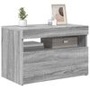 vidaXL TV Cabinet with LED Lights Grey Sonoma 60x35x40 cm