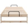 vidaXL Bed Frame Brown 80 x 220 cm Solid Pine Wood