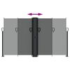 vidaXL Retractable Side Awning Anthracite 140x600 cm